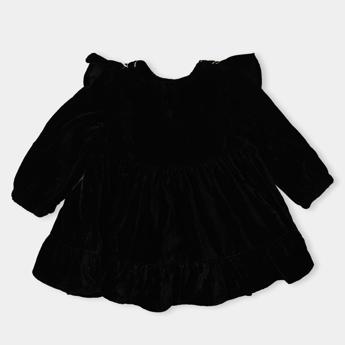 Infant Girls Velvet Dress -BLACK