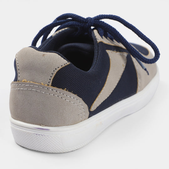 Boys Sneakers 203-56-Grey/Navy