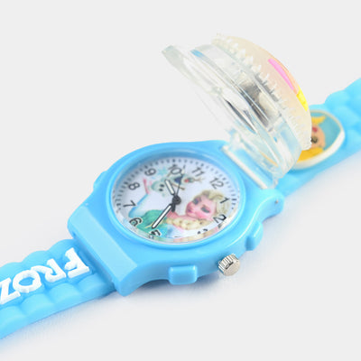 Kids Quartz Watch Multi-Light Spinner