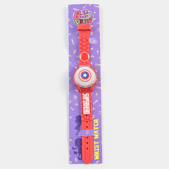 Kids Quartz Watch Multi-Light Spinner