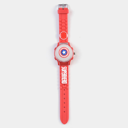 Kids Quartz Watch Multi-Light Spinner