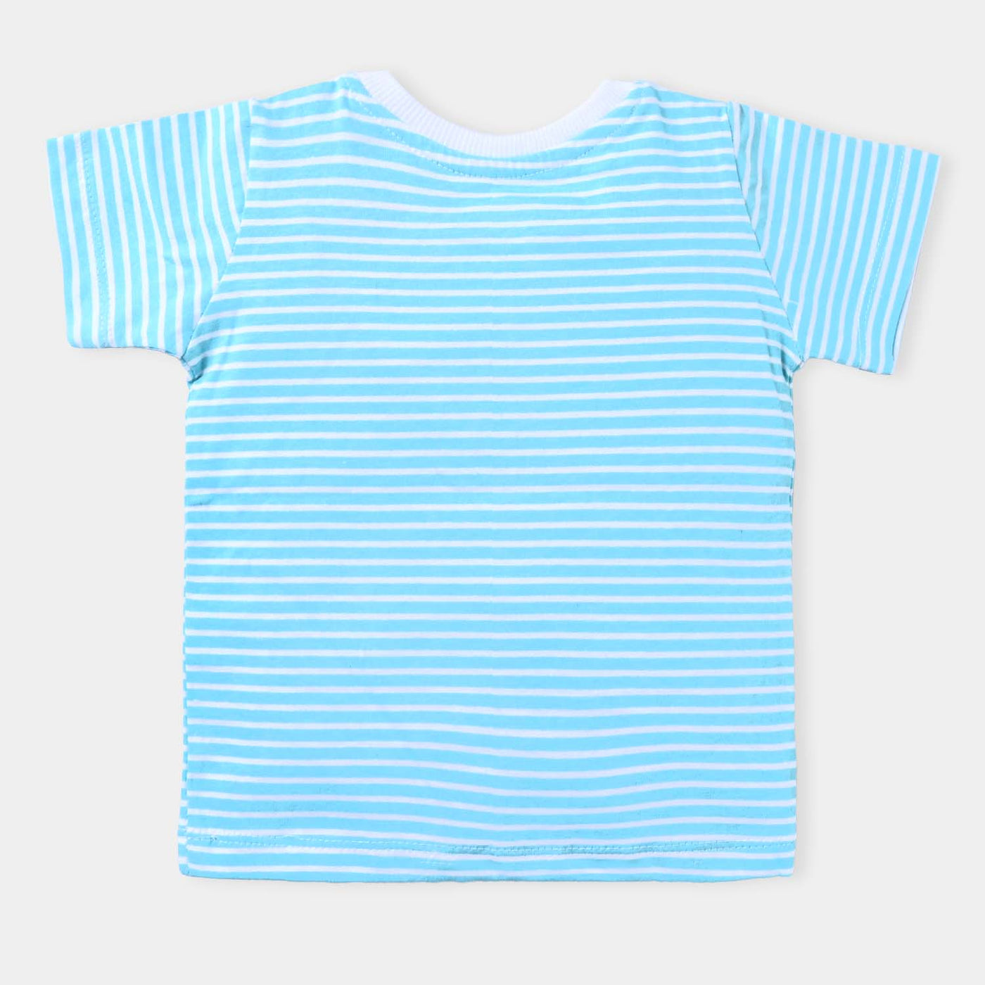Infant Boys Cotton Jersey Round Neck T-Shirt Lion & Fish-True Navy