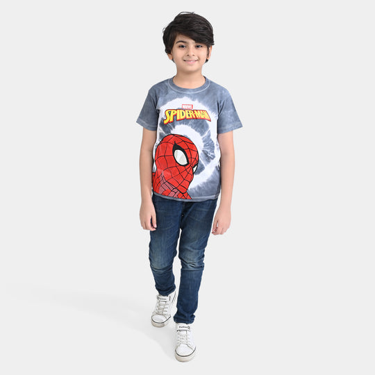 Boys Cotton Jersey T-Shirt Character-Light Grey