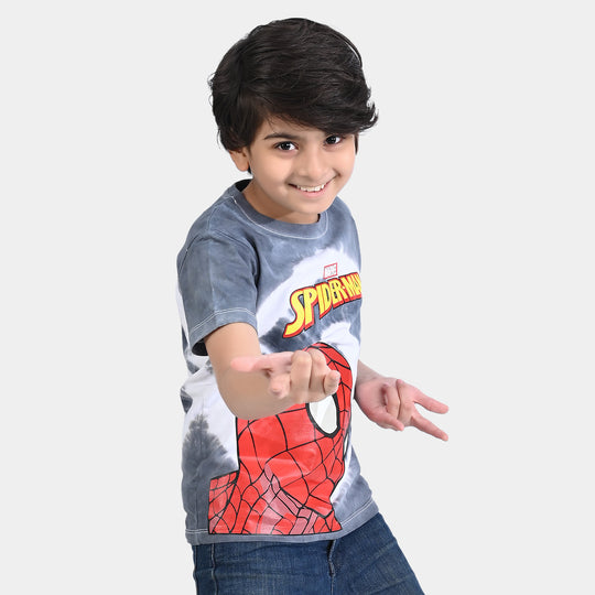 Boys Cotton Jersey T-Shirt Character-Light Grey