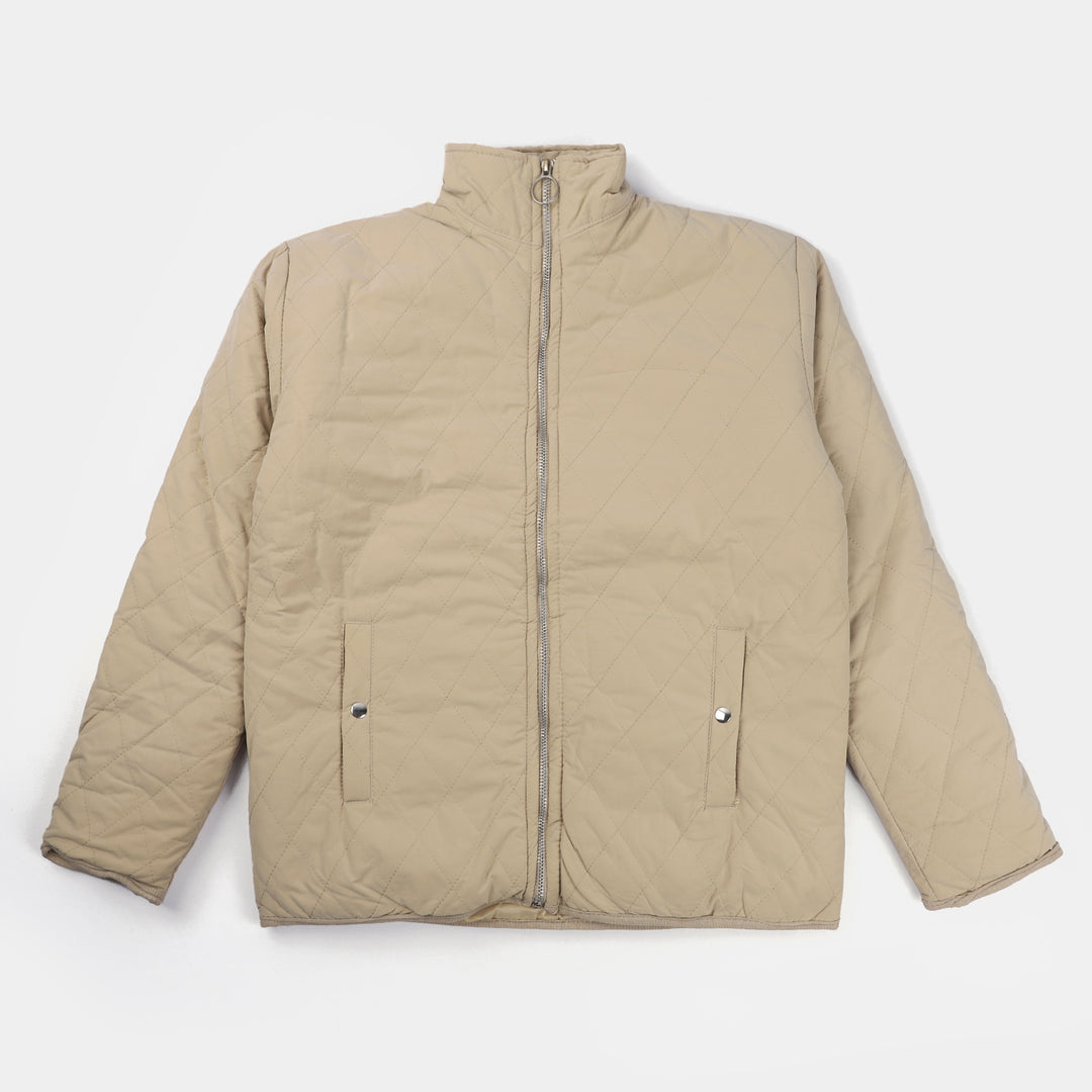 Boys Jacket Quilted W23-BEIGE