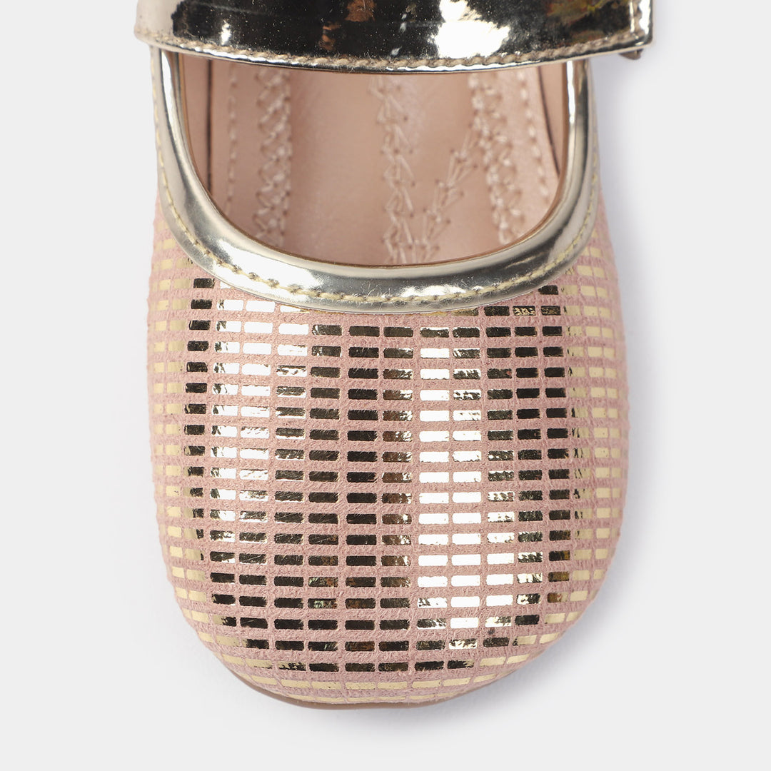 Girls Pumps SA-15-Champagne