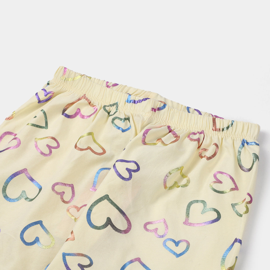 Girls Tights Printed Multi Hearts