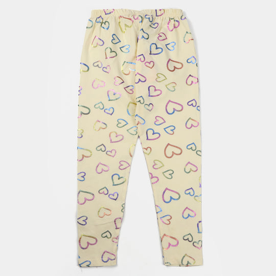 Girls Tights Printed Multi Hearts