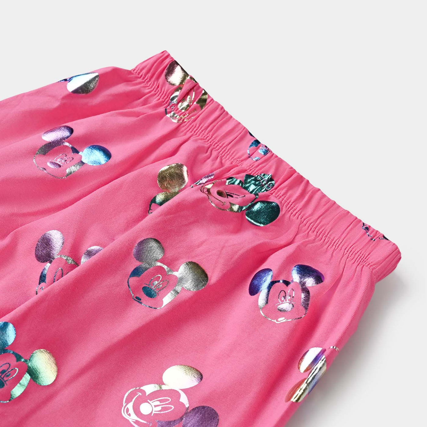Girls Lycra Jersey Tights Printed Multi Character-Pink