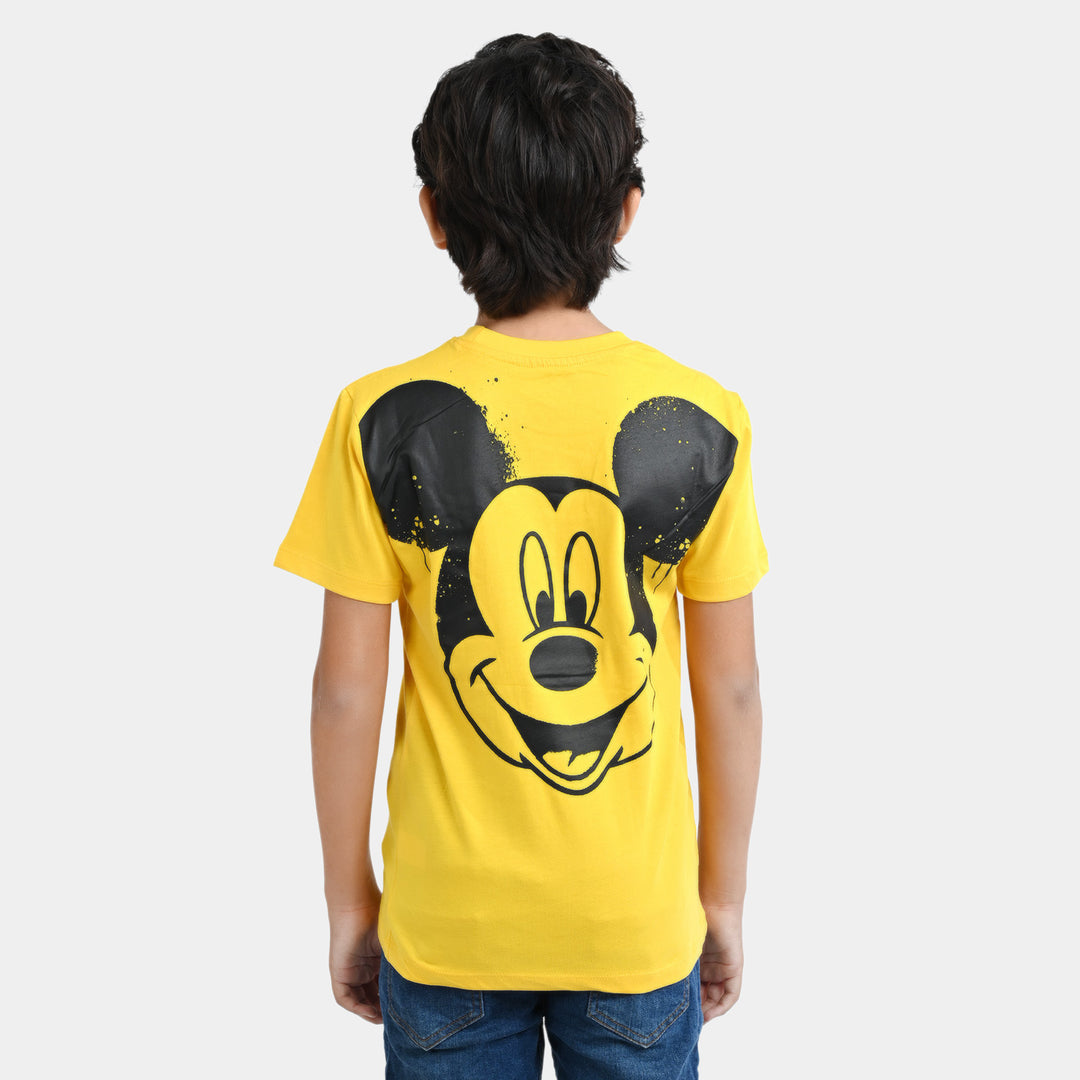 Boys Cotton Jersey T-Shirt H/S Character| Yellow