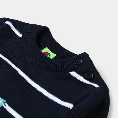 Infant Boys Cotton Full Sleeves Sweater -STRIPE