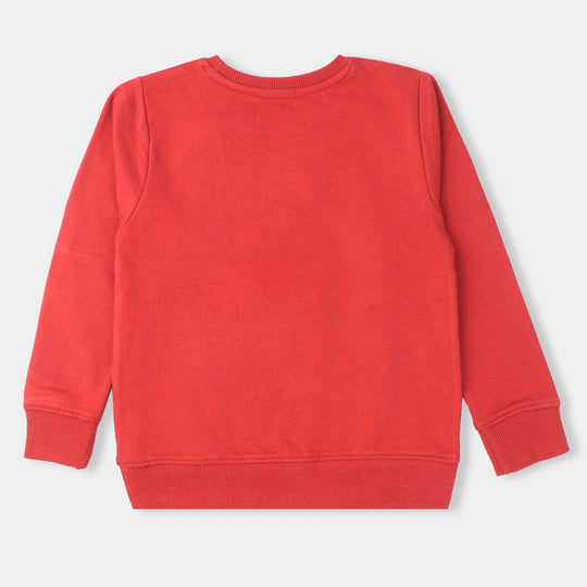 Girls Cotton Terry Sweatshirt Stars-Lava Falls