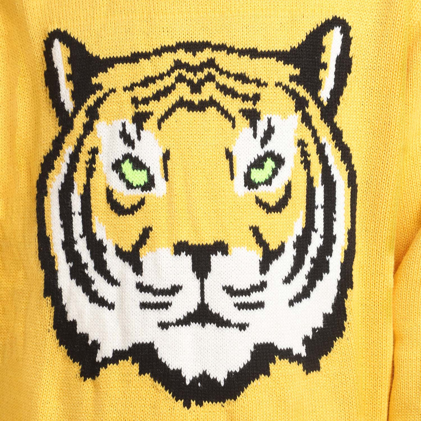 Boys Cotton Full Sleeves Sweater -Yellow
