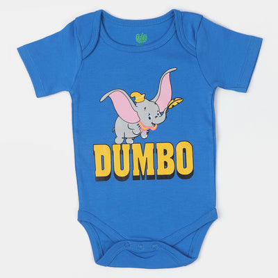 Infant Boy Cotton Interlock Romper Dumbo-B. Blue