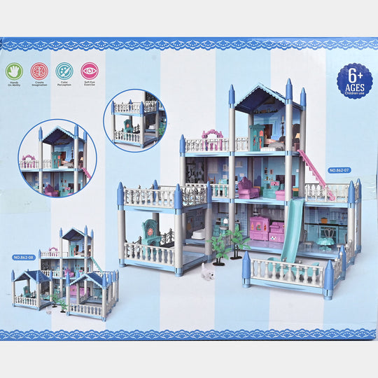 Beautiful Home Dream Become True" Dollhouse Playset
