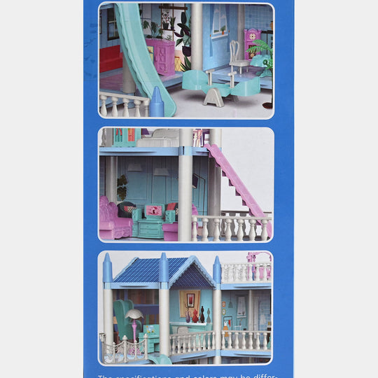 Beautiful Home Dream Become True" Dollhouse Playset