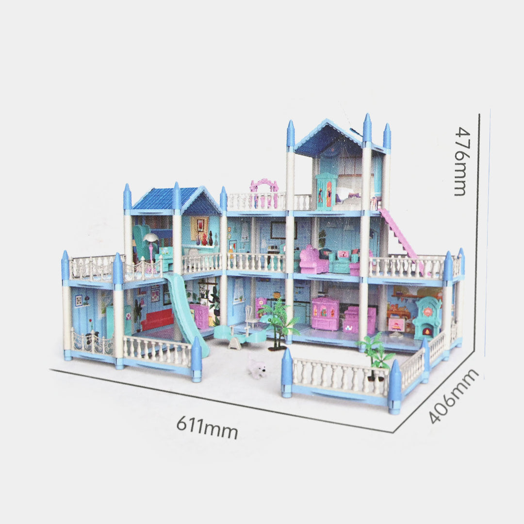 Beautiful Home Dream Become True" Dollhouse Playset
