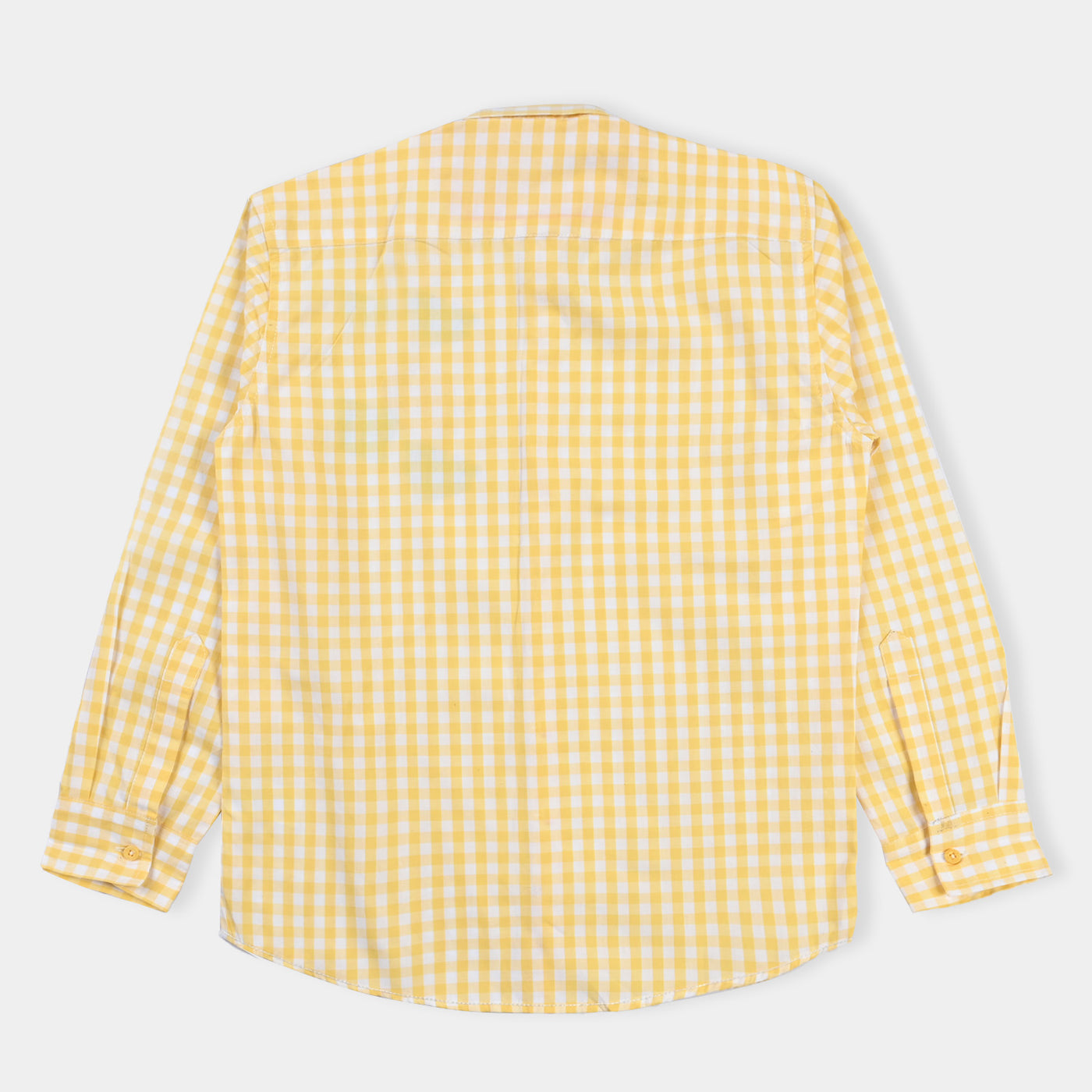 Boys Yarn Dyed Casual Shirt Skate-Yellow