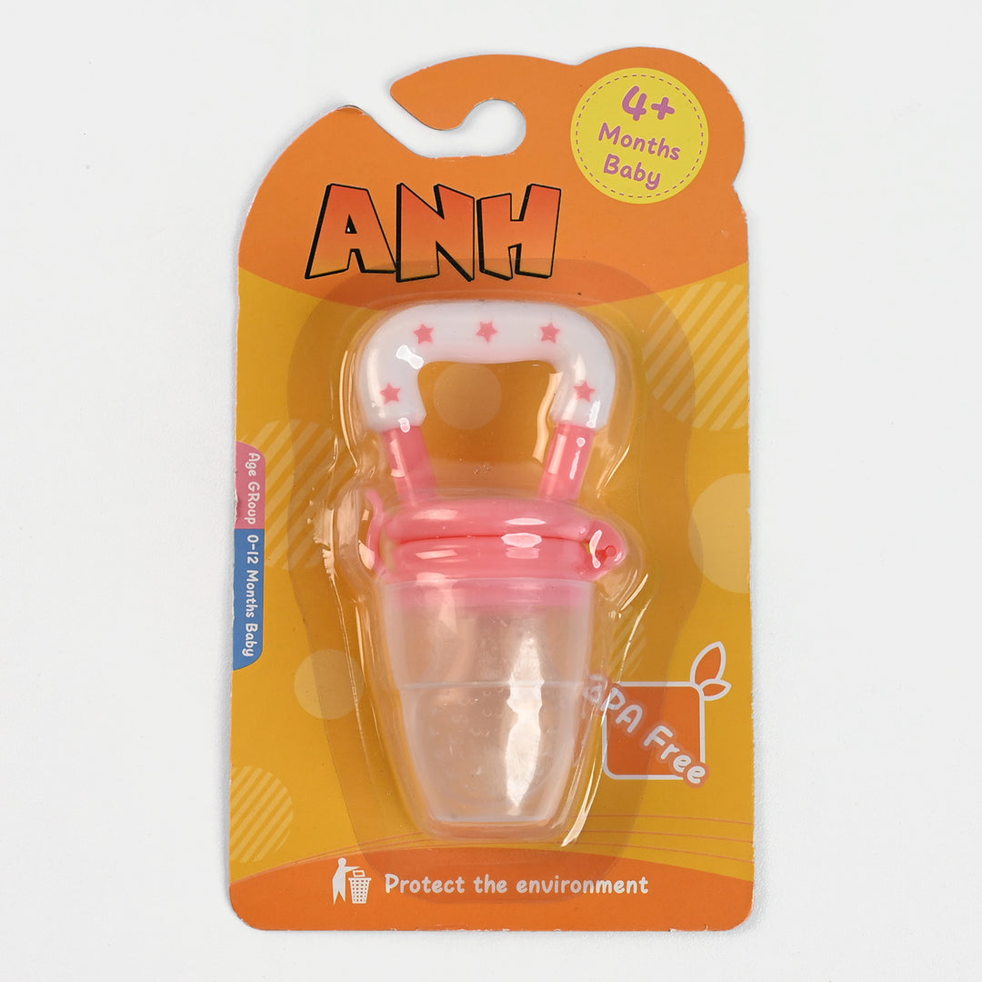 Baby Spring Rattle Food Soother | Pink