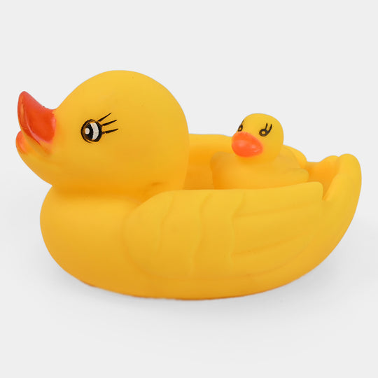 Rubber Soft Duck Bath Toys With Sound | 4PCs