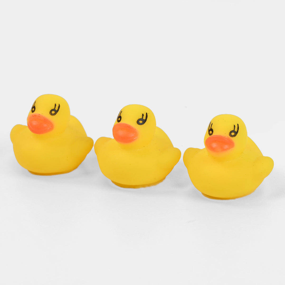 Rubber Soft Duck Bath Toys With Sound | 4PCs