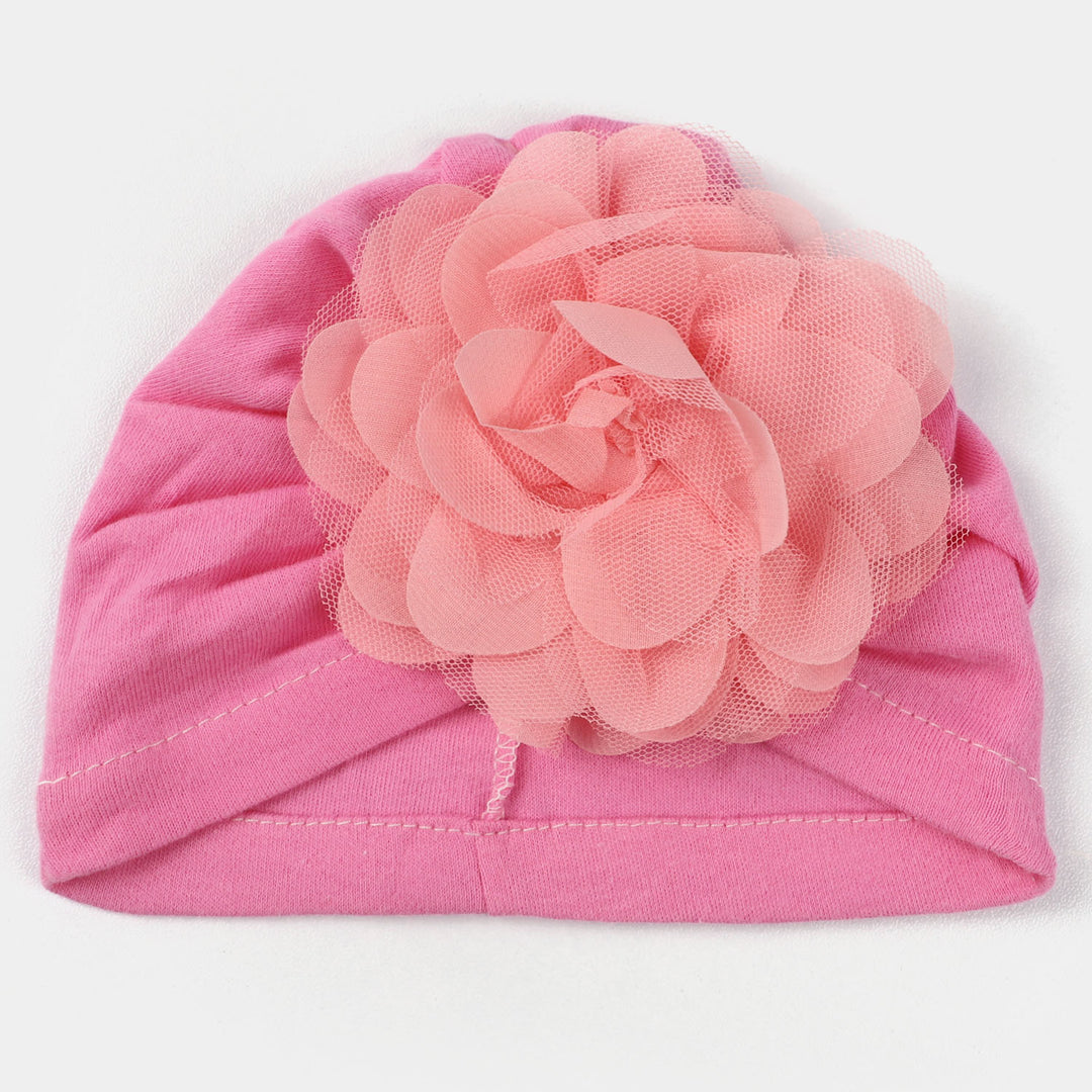 Baby Cap/Hat Flower & Bow Pack Of 2