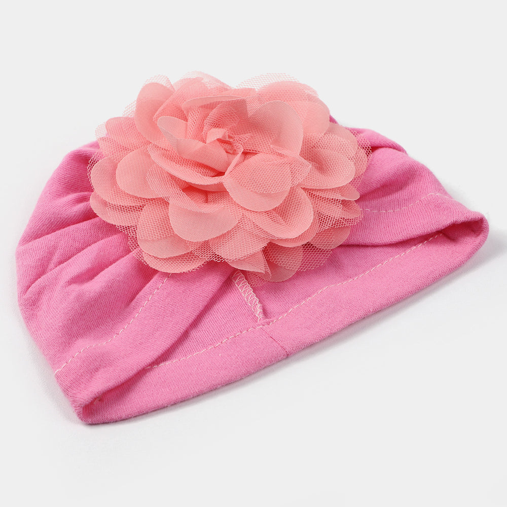 Baby Cap/Hat Flower & Bow Pack Of 2