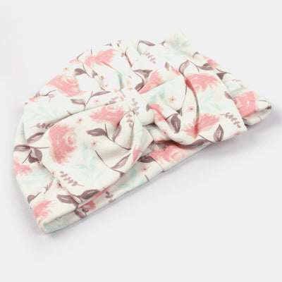 Baby Cap/Hat Flower & Bow Pack Of 2