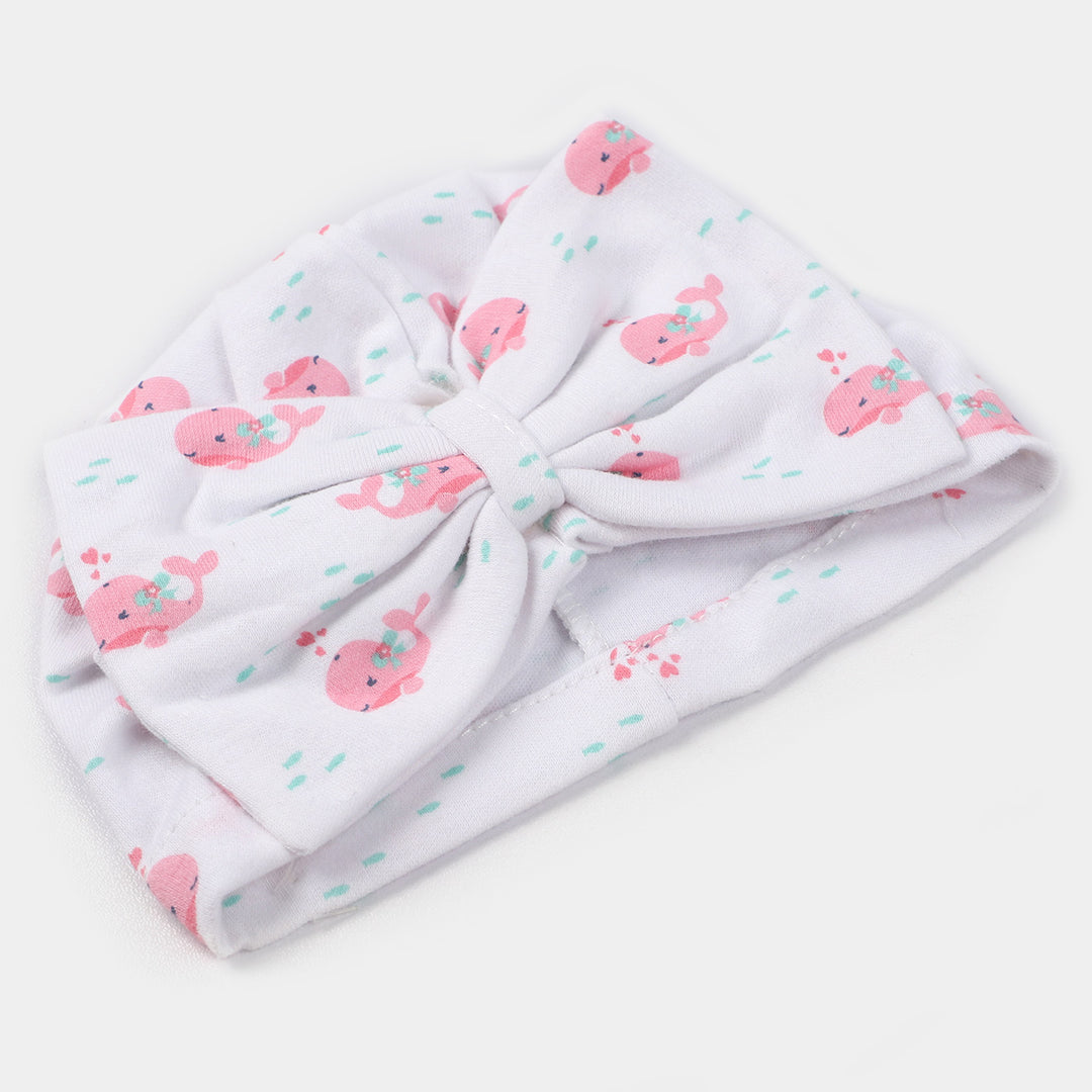 Baby Cap/Hat Flower & Bow Pack Of 2