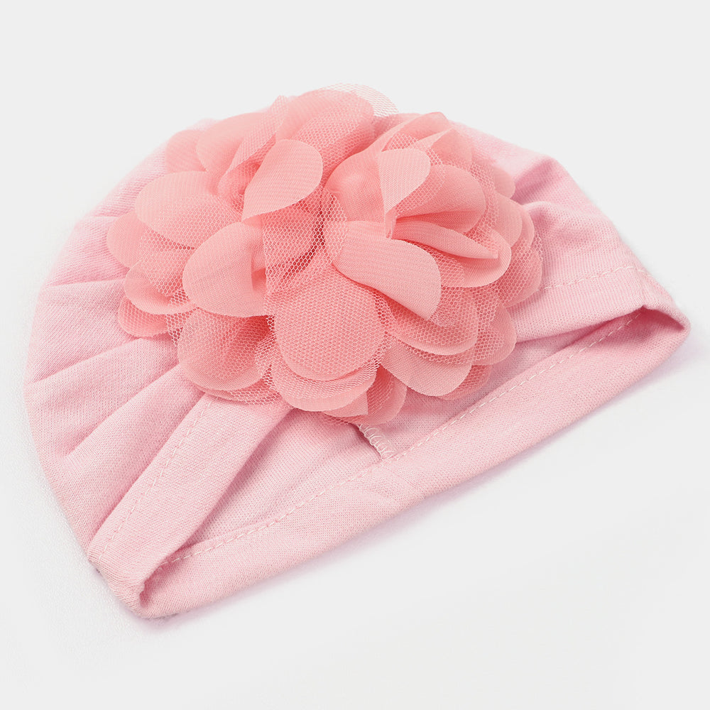 Baby Cap/Hat Flower & Bow Pack Of 2