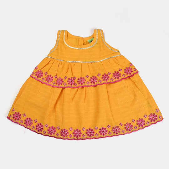 Infant Girls Jacquard 2PCs Suit Little Freeway (Citrus)