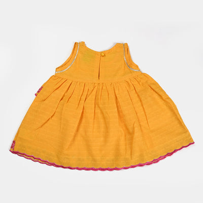 Infant Girls Jacquard 2PCs Suit Little Freeway (Citrus)