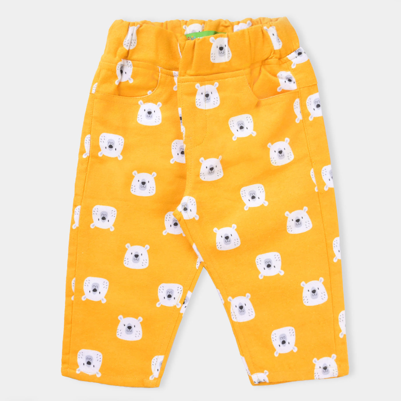 Infant Boys Flannel Woven 2PC Suit Bears-Citrus