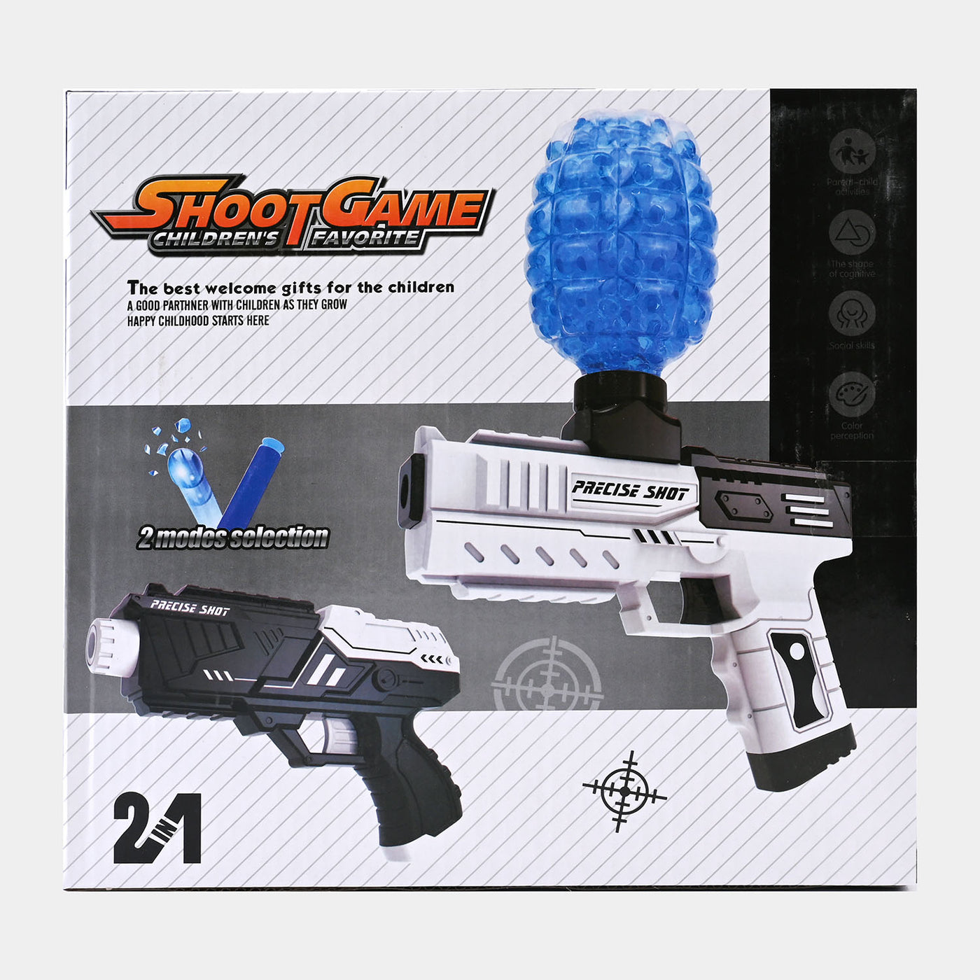 2 IN 1 Water + Soft Dart Shoot Game For Kids