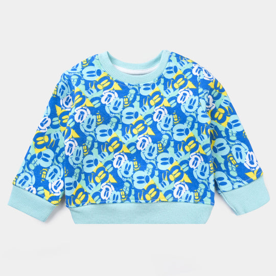 Infant Boys Fleece Sweatshirt Character-D. Blue