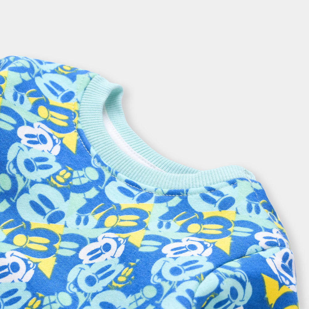 Infant Boys Fleece Sweatshirt Character-D. Blue