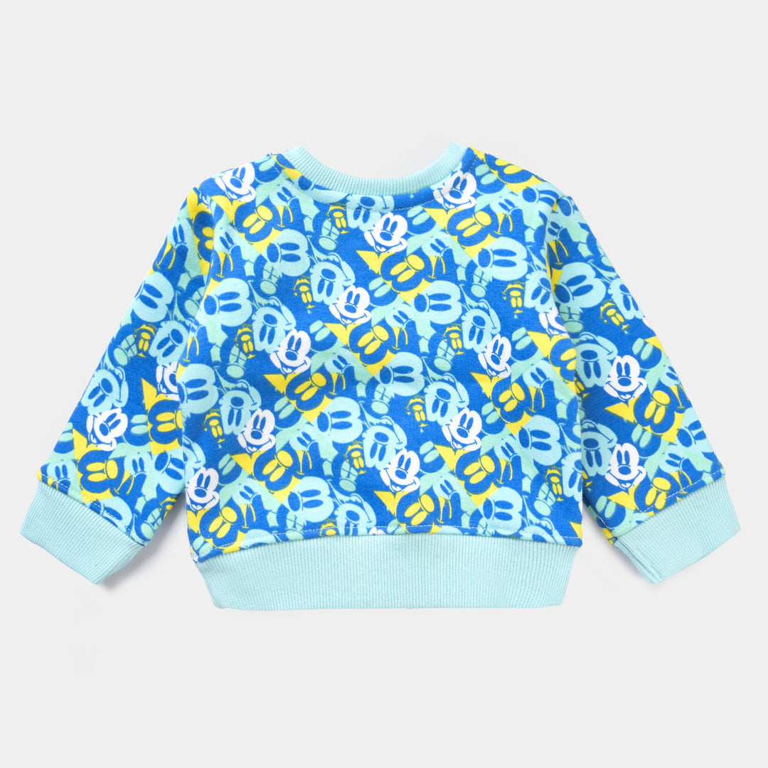 Infant Boys Fleece Sweatshirt Character-D. Blue