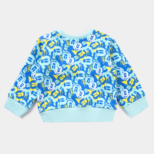 Infant Boys Fleece Sweatshirt Character-D. Blue