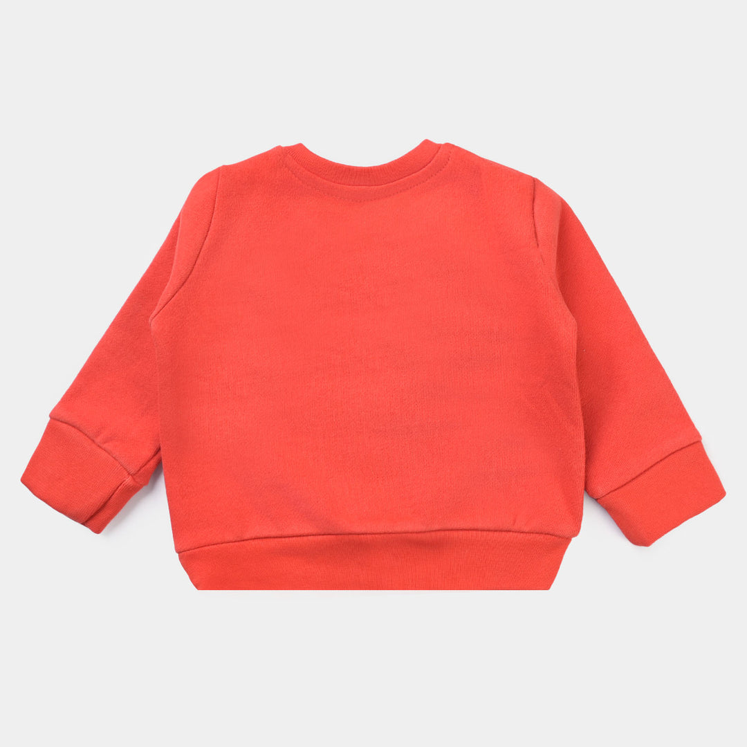 Infant Boys Fleece Sweatshirt Friends-Red