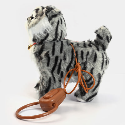 Electronic Plush Cat Toy Attractive Animal Sound For Kids