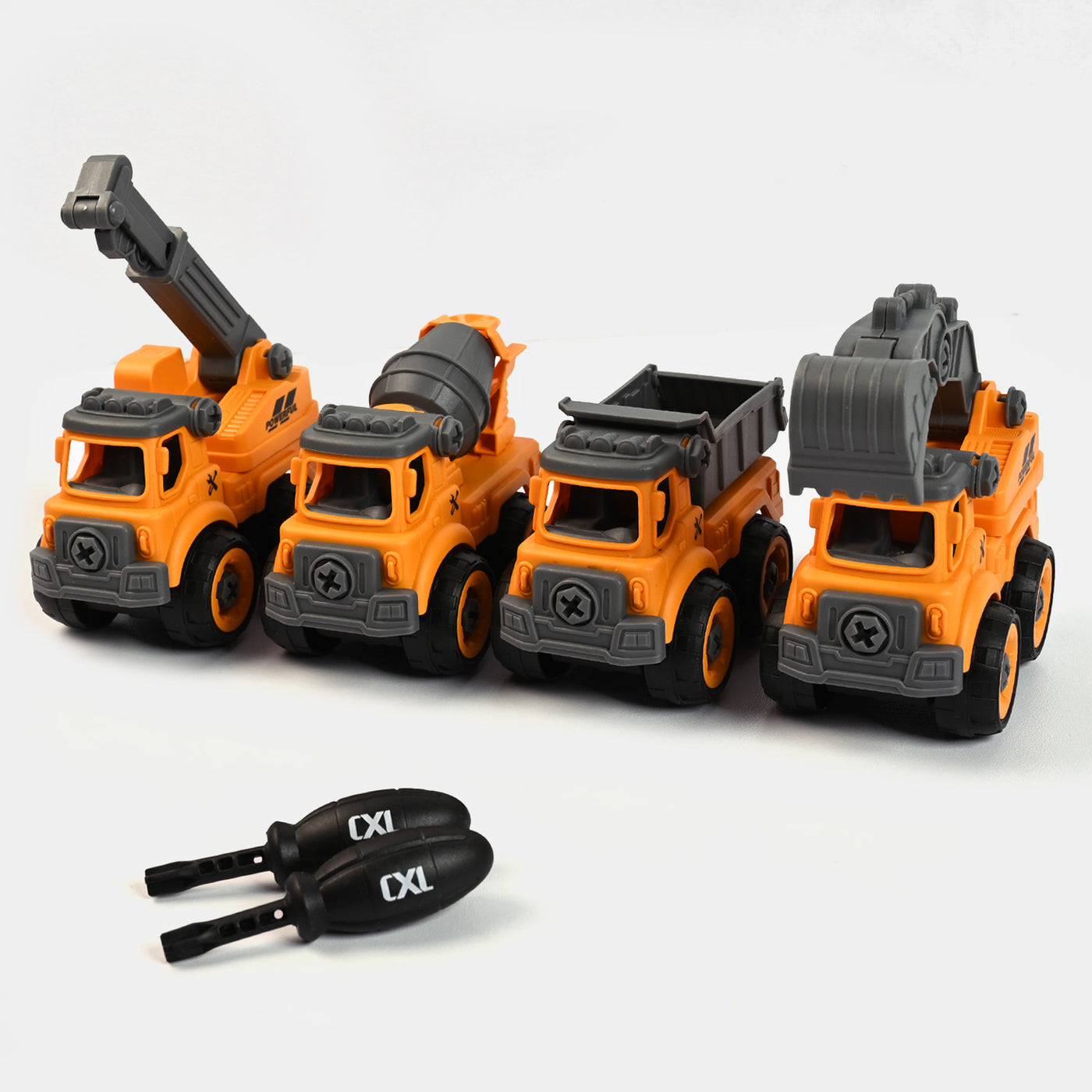 Assembly Vehicles Toys 4PCs Play Set For Kids