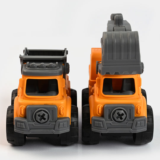 Assembly Vehicles Toys 4PCs Play Set For Kids
