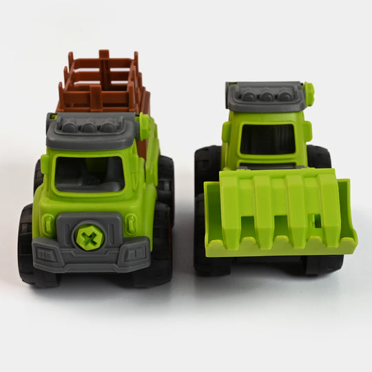 Assembly Vehicles Toys 4PCs Play Set For Kids
