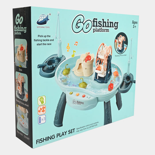 Electric Fishing Game With Light & Music Play Set For Kids