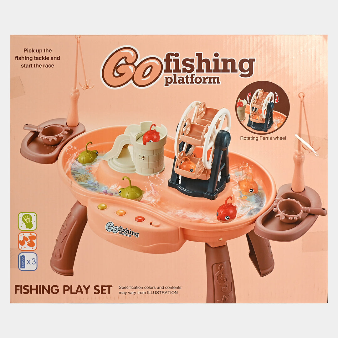 Electric Fishing Game With Light & Music Play Set For Kids