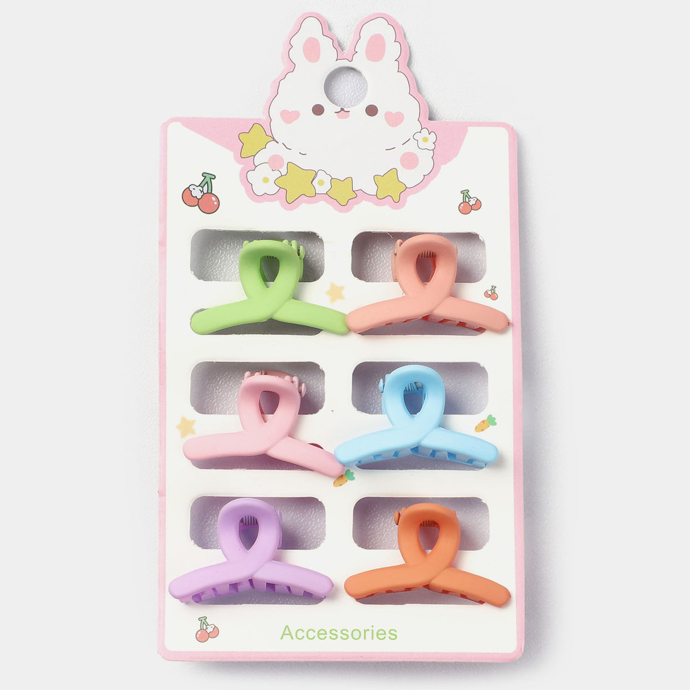 HAIR CATCHER/CLAW CLIP 6PCs PACK FOR GIRLS