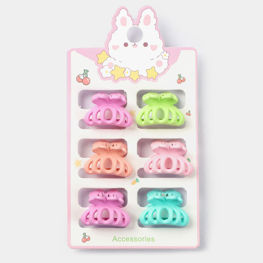 HAIR CATCHER/CLAW CLIP 6PCs PACK FOR GIRLS