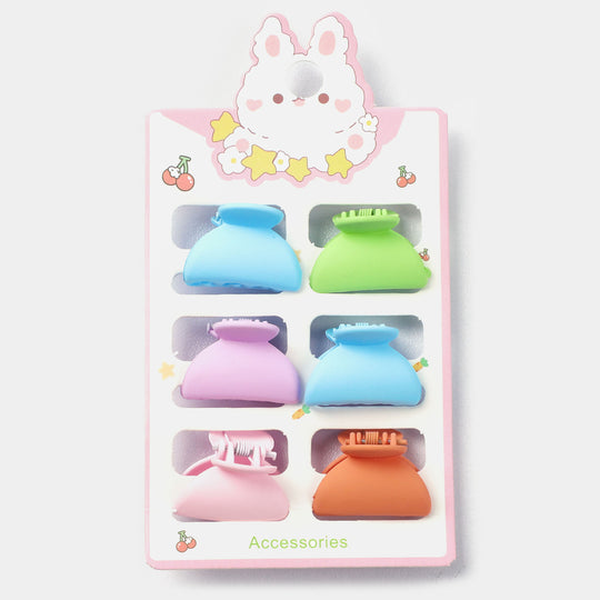 HAIR CATCHER/CLAW CLIP 6PCs PACK FOR GIRLS