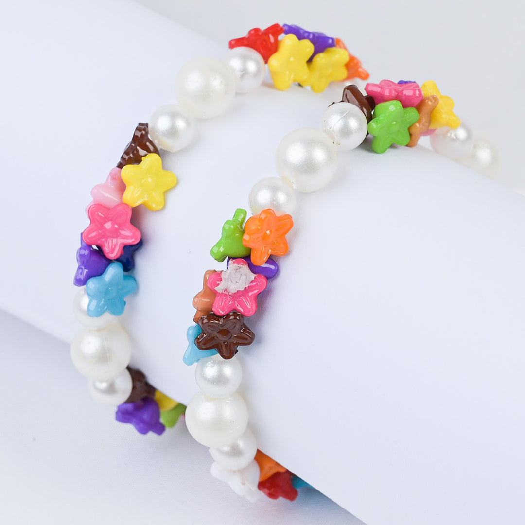 Girls Charm Beaded Bracelet