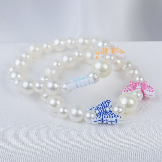 Girls Charm Beaded Bracelet